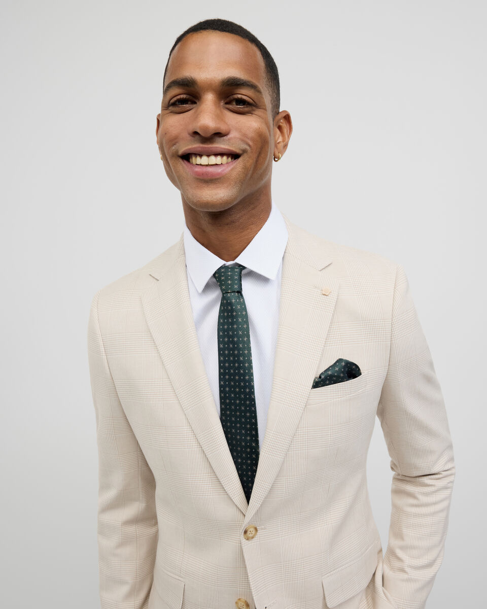 Prince of Wales Check Tailored Jacket, Natural Check, hi-res